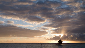 lever de soleil à Tikehau